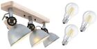 LED STEINHAUER 2133NI Deckenlampe Vintage Industrie Loft Fabrik Lampe Zink-Optik