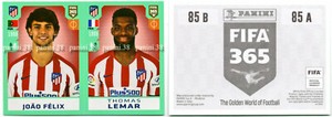RARE!! JOAO FELIX - THOMAS LEMAR ""FIFA 365 2019-2020" Panini ROOKIE Sticker
