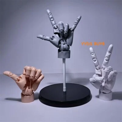 Hand Model Sculptures Movable Finger Joint Anime Painting Element Art Tool 1:1 - Image 1 of 4