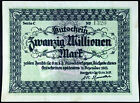 DÜSSELDORF 1923 "Henkel & Cie" 20 Million Mark Inflation Notgeld Banknote German