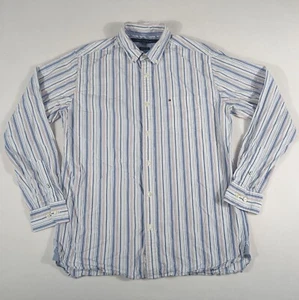 Camisa Tommy Hilfiger Para Hombre Manga Larga Con Botones Talla M Mediana Calce Clásico - Imagen 1 de 10