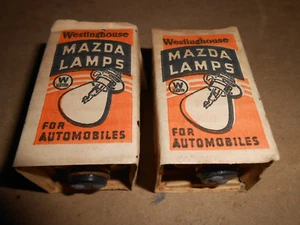 NOS Mazda Prefocused Headlight Bulb 6-8V 1936-1938 Terraplane Cord 2331 QTY2 - Picture 1 of 2