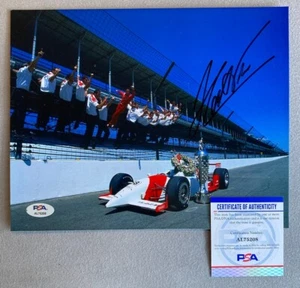 2001 INDIANAPOLIS 500 HELIO CASTRONEVES AUTOGRAPH 8x10 VICTORY PHOTO PSA AL75208 - Picture 1 of 1