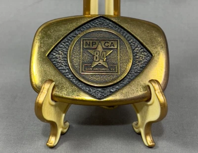 De colección Asociación de Conservación de Parques Nacionales Zoecon Hebilla de Cinturón Metal San Antonio Foto 1 de 4