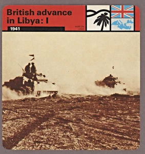 Britischer Vormarsch in Libyen: I Edito Dienstkarte Zweiter Weltkrieg an Land - Bild 1 von 1