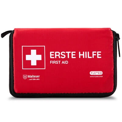 FLEXEO Kit Pronto Soccorso Adventure Mini | 29 Pezzi | Outdoor | First Aid | Escursionismo