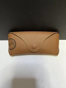 Replacement Case For Ray-Ban SUNGLASS CASE With Cloth Pebbled Leatherette Brown - Picture 1 of 4