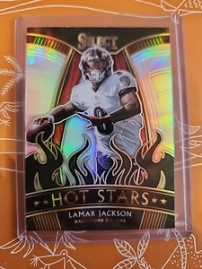 2020 Panini Select - Hot Stars Silver Prizm #HS4 Lamar Jackson Baltimore Ravens - Picture 1 of 10