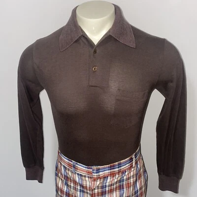 Camisa De Colección Años 50 60 Van Heusen Para Hombres Wimbledon Polo Rockabilly MCM Mod Swing Mediana Foto 1 de 4