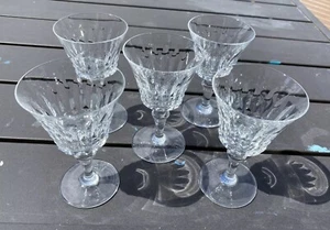 5 - Baccarat Crystal Piccadilly SHERRY CORDIAL GLASSES 4-5/8" tall Excellen - Picture 1 of 4