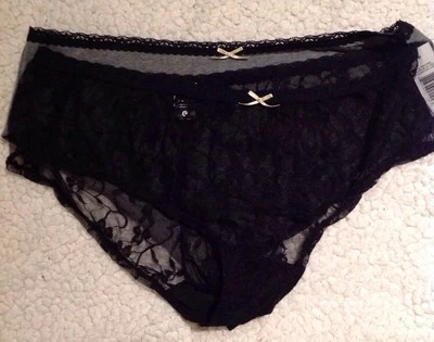 Kensie Black Lace/Gray brief 2-Pack size Medium — 第 1/4 张图片