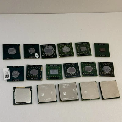 Lot of 17 Mixed CPUs – AMD & Intel Processors – For Parts, Scrap, or Repair - Image 1 of 4
