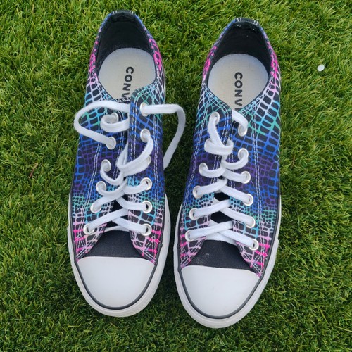 Scarpe Converse Chuck Taylor All Star Lo Lift Platform Sneakers Digital Daze taglia 9