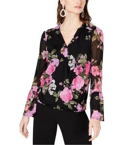 I.N.C Womens Floral Peasant Blouse, Black, XX-Large - Picture 1 of 1