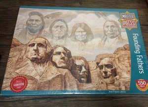 Master Pieces 550 Piece Founding Fathers History Native American Puzzle Sealed - Picture 1 of 3