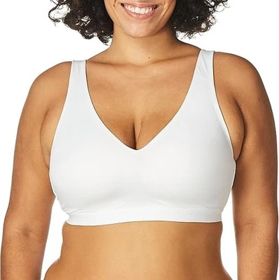 Medium NWT Warner's 1041A Cloud 9 Super Soft Wireless Comfort Bra, White - Image 1 of 4