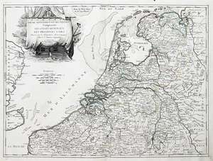 Holland Nederland Niederlande Netherlands Brabant carte Karte map Santini - Bild 1 von 1