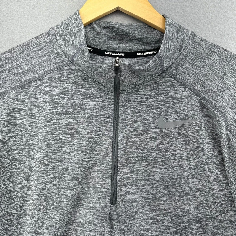 Nike Dri-Fit Element 1/4 Cremallera Correr Manga Larga Camisa Agujeros para el Pulgar XL Gimnasio Preparación Foto 1 de 4