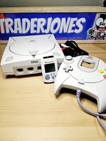 Sega Dreamcast HKT-3020 Console w Controller, VMU & Cords Tested