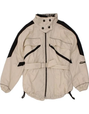 Chaqueta de lluvia ELEGANCE para mujer EU 40 mediana blanco roto bloques de color poliamida CB01 Foto 1 de 3