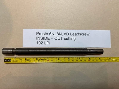 Presto 6N, 8N 192 LPI шаг - наизнанку - Feedscrew записи токарный станок свинцовый винт - Изображение 1 из 4