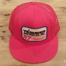 Vintage Vilsmeier Auction Co Inc 1987 Fleet Conference Trucker Mesh Snap Patch