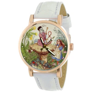 BEAUTIFUL ALICE IN WONDERLAND LEWIS CAROLL ART CATERPILLAR ART 30 mm WRIST WATCH - Picture 1 of 2