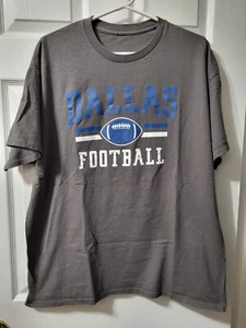 Dallas Cowboys Football Athletic Gray Blue White Shirt Adult L NFL Mens - Picture 1 of 10