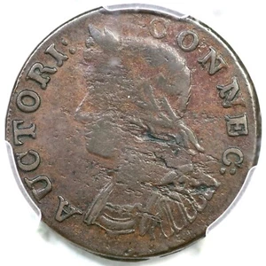 1786 M 5.2-I R-4 PCGS XF 40 Connecticut Colonial Copper Coin - Picture 1 of 3