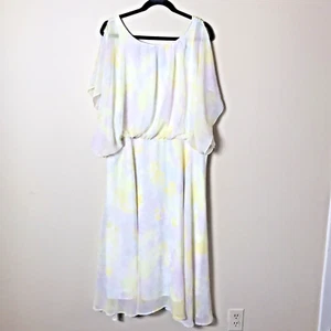 ModCloth Woman's Pastel Rainbow Color Fairy-core Midi Dress Plus Size 1X - Picture 1 of 11