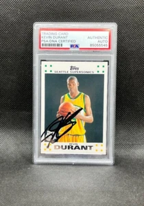 KEVIN DURANT signed autographed 2007-08 WHITE TOPPS ROOKIE CARD w/ COA PSA SLAB - Picture 1 of 3