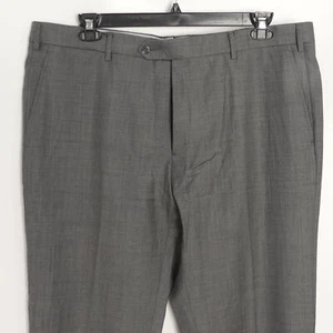 Luigi Bianchi Mantova Vitale Barberis Canonico Wool Dress Pants Gray 41x32 - Picture 1 of 8