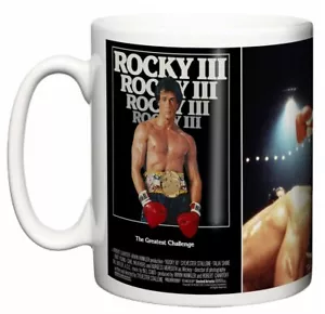 Poster e scena film boxe Rocky III 1982 Sly Stallone tè caffè 11 oz tazza regalo - Foto 1 di 4