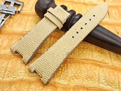 Correa de reloj de lona de 25 mm/18 mm diseño minimalista a medida moda militar Foto 1 de 4