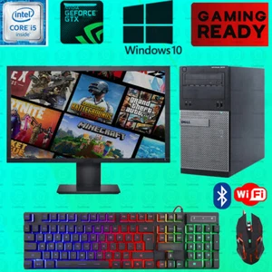Gaming PC Dell i5 Desktop PC Computer SSD Nvidia GTX 750 Ti Win 10 8GB - Picture 1 of 7