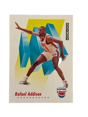 Excellent: Vintage 1991-92 SkyBox Rafael Addison New Jersey Nets Rookie Card - Image 1 of 2