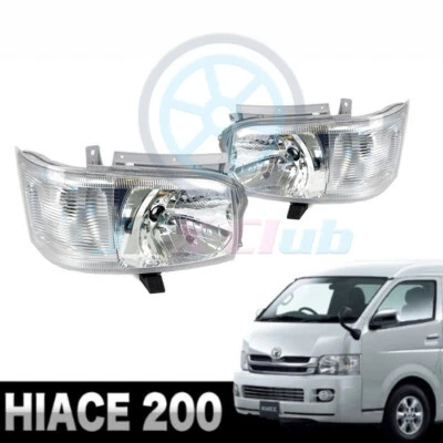 2PCS Clear Lens Projector Headlights Lamps p For Toyota Hiace 200 Van 2005-2010 - Image 1 of 4