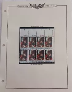 U.S - 1970 - LOT OF PLATE BLOCKS ON ALBUM PAGES - MNH - #911 - Picture 1 of 8