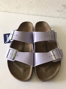 SANDALI DONNA BIRKENSTOCK ARIZONA VERNICE VIOLA NEBBIA BIRKO-FLOR TAGLIA 39 NUOVI SENZA SCATOLA - Foto 1 di 10