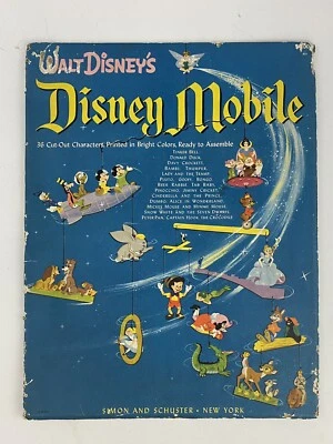 Simon and Schuster 1955 Walt Disney Mobile sellado Foto 1 de 4
