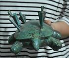 9.6 " Old Chinese Bronze ware Dynasty Fengshui Animal Turtle Statue
