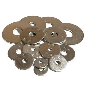 M10 x 25mm 30mm 35mm 40mm OD PENNY REPAIR WASHERS A4 Stainless Steel Marine - Picture 1 of 8