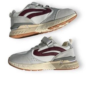 FitVille Rebound Core V2 Grey-Dark Red Walking Running Training Shoes Size 9EW - Picture 1 of 17