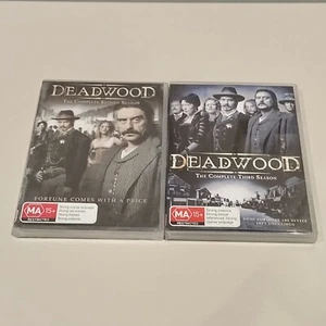Deadwood The Complete Seasons 2 - 3 Ian McShane Timothy Olyphant Region 4 - Picture 1 of 5