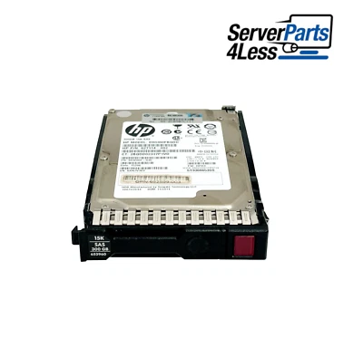 653960-001 HP 300GB 6G SAS 15K RPM SFF 2.5" HDD 652611-B21 - Image 1 of 4