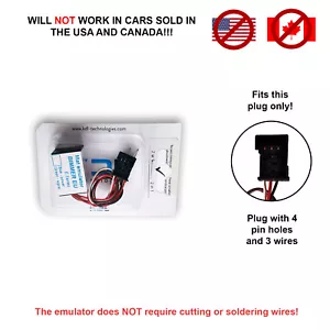 Seat Mat Diagnostic Tester Emulator for BMW X5 E70 X6 E71 with black plug - Picture 1 of 3