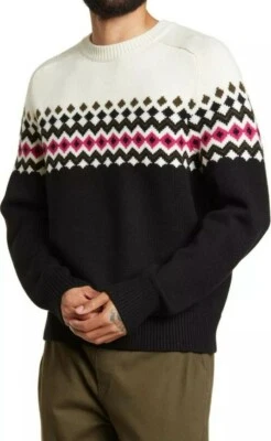 Rag & Bone Pullover Wool Ski Sweater Lloyd Fair Isle Size XL, NEW Retail $395 - Image 1 of 4