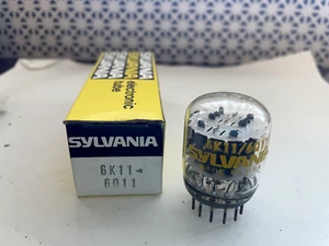 Vintage Slyvania 6K11 6Q11 Vacuum Tube Unused Nib Nos - Picture 1 of 1