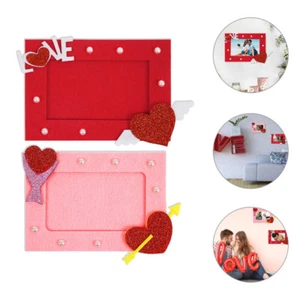2 Pcs Love Photo Frame Bride Bridesmaid Wedding Frames Festival Picture - Picture 1 of 12