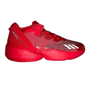 ADIDAS Men's SM D.O.N. Issue 4 Badged Leather Basketball Red White Size 14-16 - Picture 1 of 5